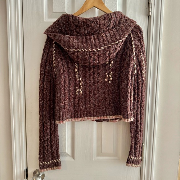 Free People Alpaca Wool Button Up Cardigan Sweater - Picture 5 of 6